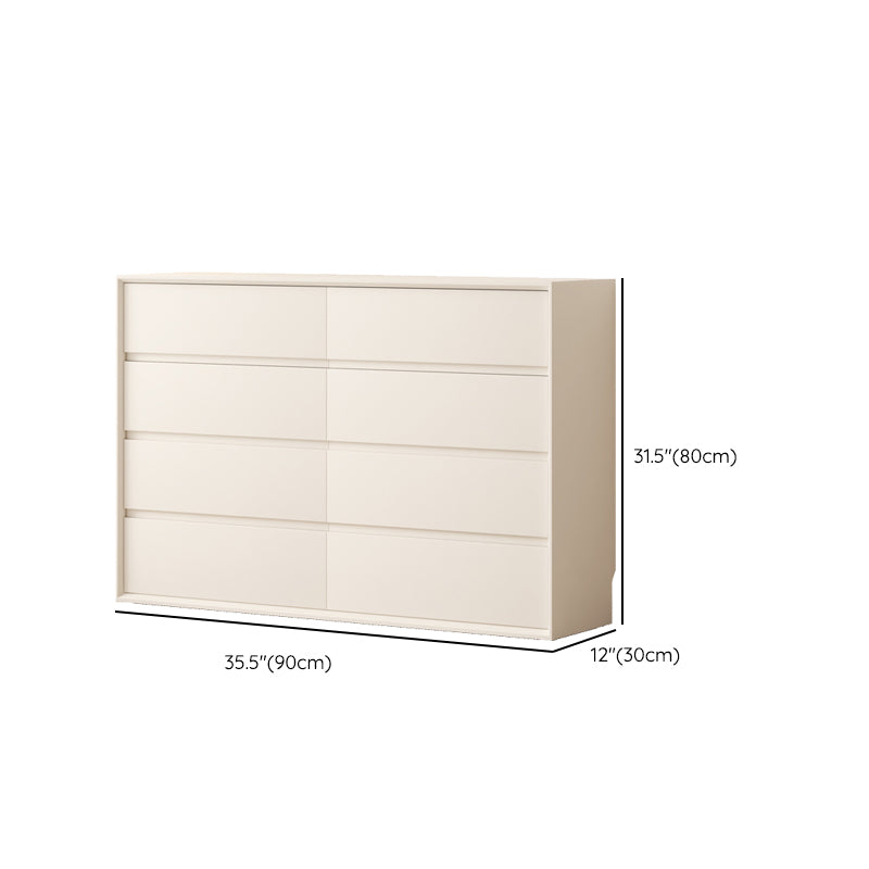Horizontal Storage Chest Dresser Modern Storage Chest with 8 Drawers