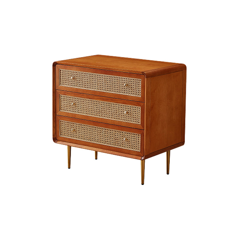 Solid Wood Storage Chest Dresser Glam Storage Chest with Drawers