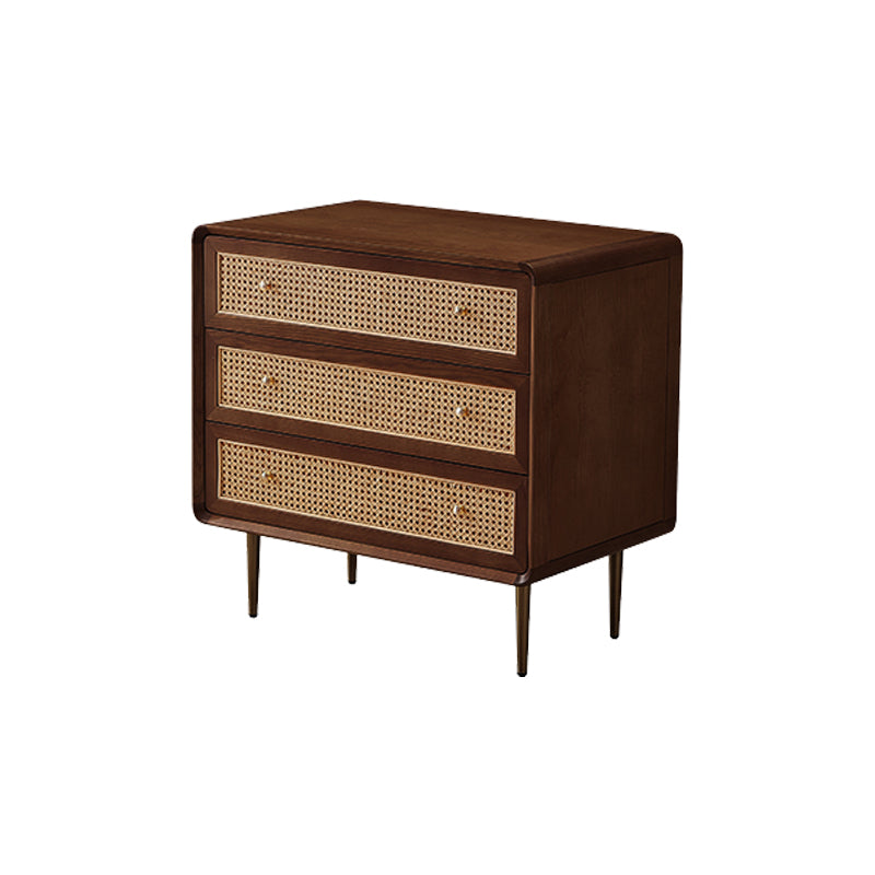 Solid Wood Storage Chest Dresser Glam Storage Chest with Drawers