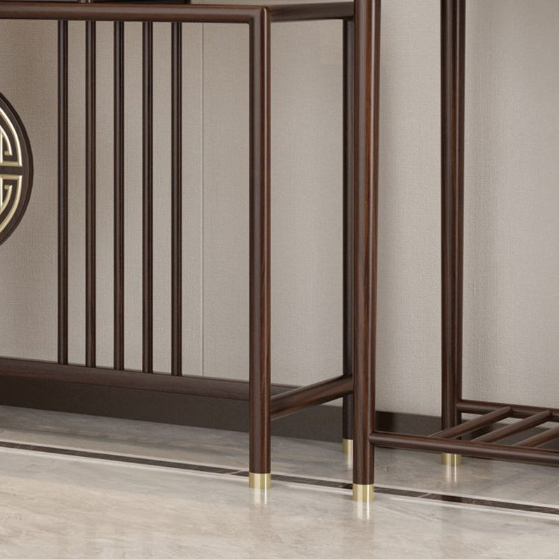 Rectangle Shape Contemporary Console Table Dark Brown Console Sofa Table