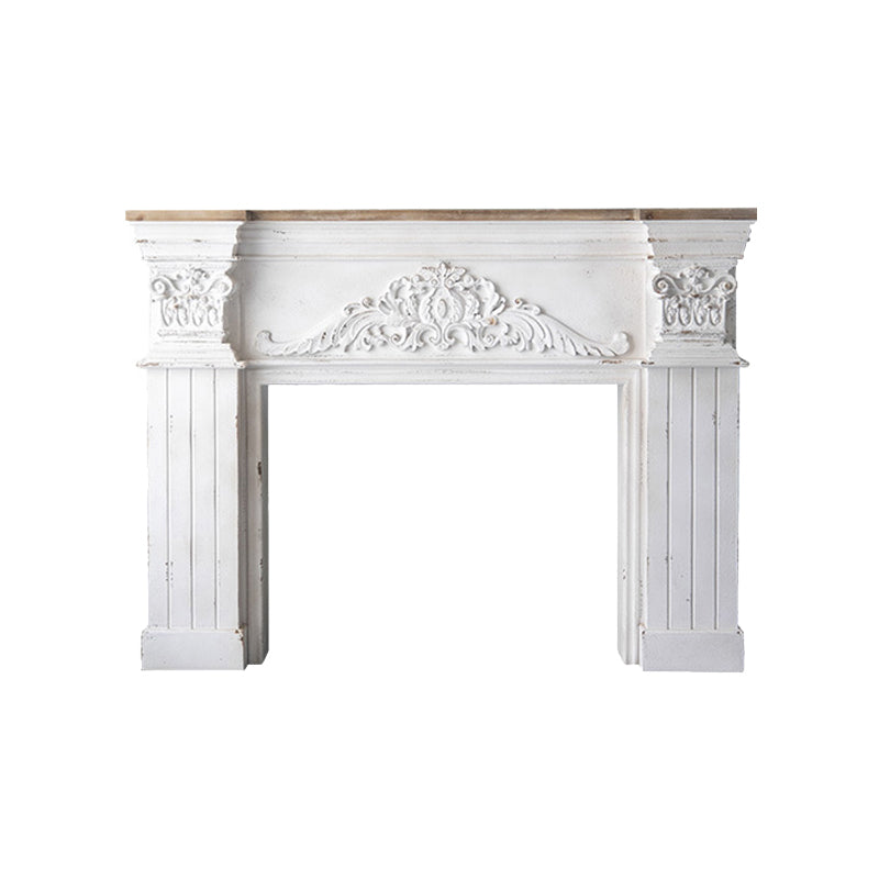 Rectangle Shape French Country Console Table Wooden Sofa Table in White
