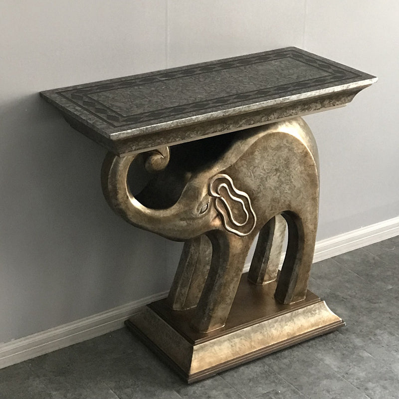 Rectangle Shape Contemporary Console Accent Table Stone Console Sofa Table for Hall