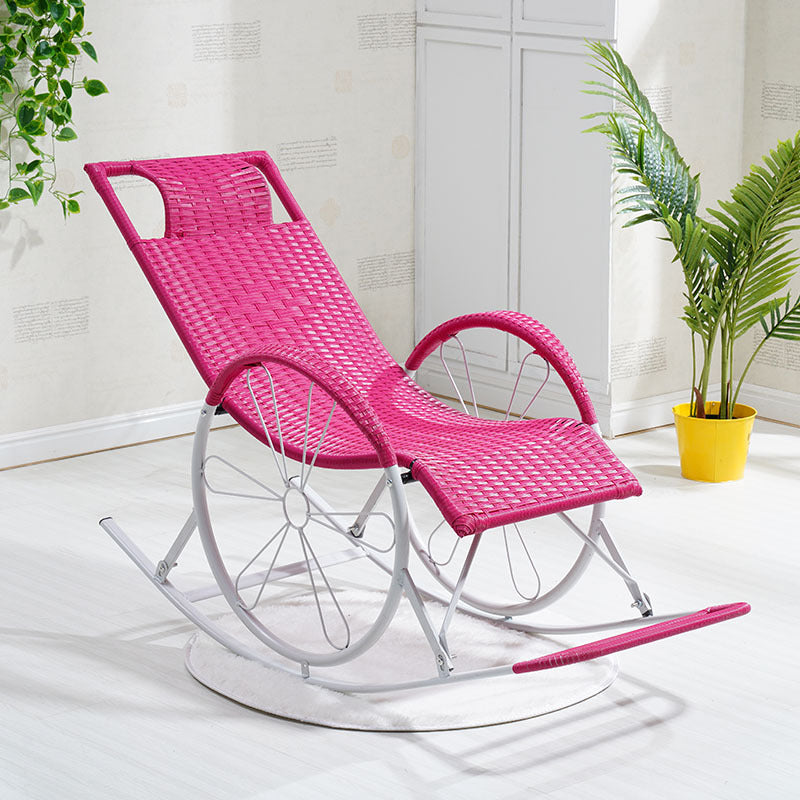 Mid Century Modern Rattan Rocking Chair Indoor Rocking Chair