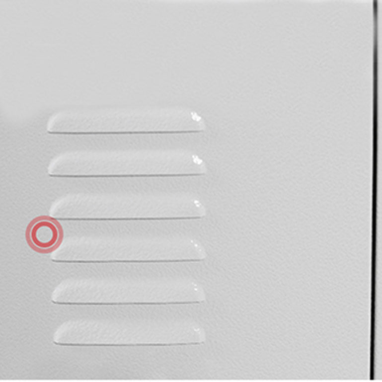 Contemporary Style Wardrobe Armoire Metal Non-Hanging Armoire with Locks