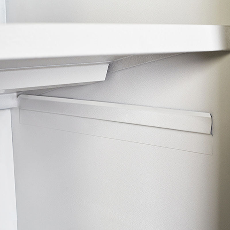 Contemporary Wardrobe Armoire Metal Non-Hanging Armoire with Lock