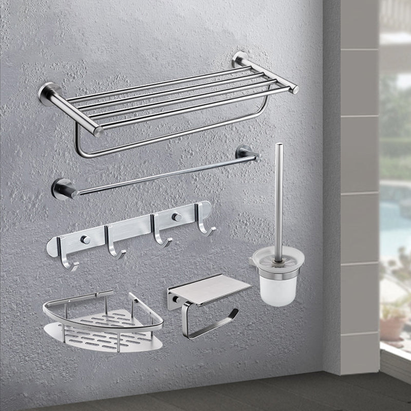 6 - Piece Bathroom Hardware Metal Adhesive Mount Bathroom Accessory Kit