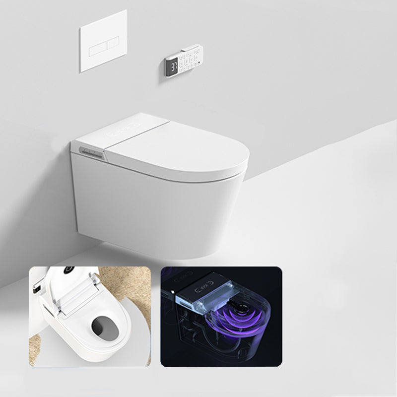 15.55" L Smart Bidet Elongated with Water Pressure Control Toilet