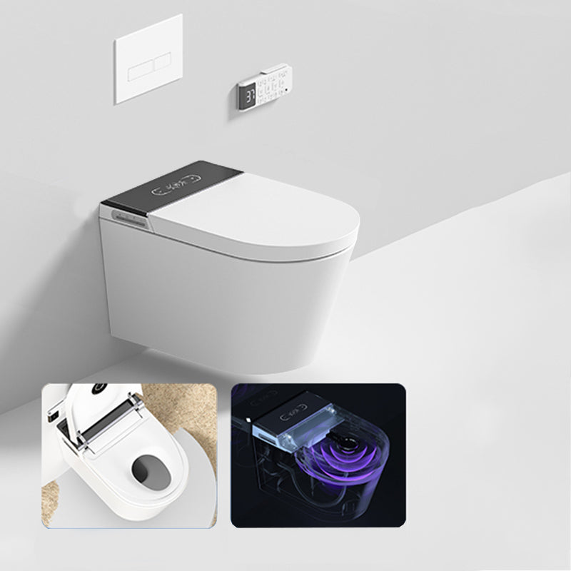 15.55" L Smart Bidet Elongated with Water Pressure Control Toilet