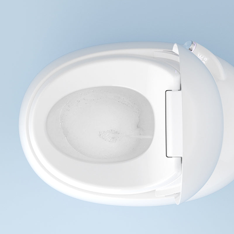 White Round Bidet Heated Seat Floor Mount Bidet Mounting Hardware Included