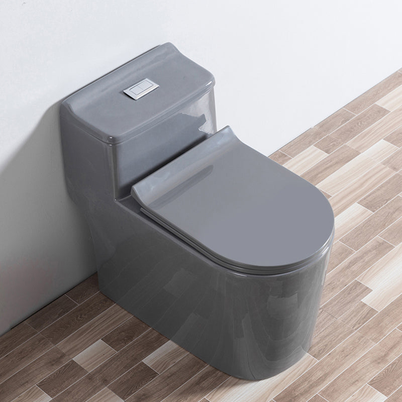 Traditional Floor Mount Flush Toilet Gray Urine Toilet for Washroom