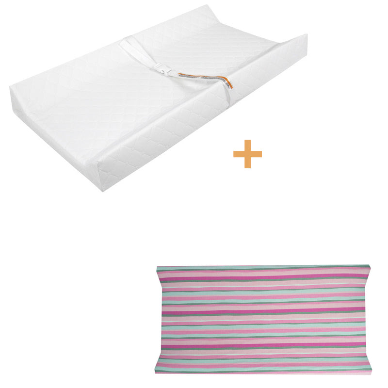 Matte Finish Baby Changing Table Modern Crib Top Changer with Seat Belt