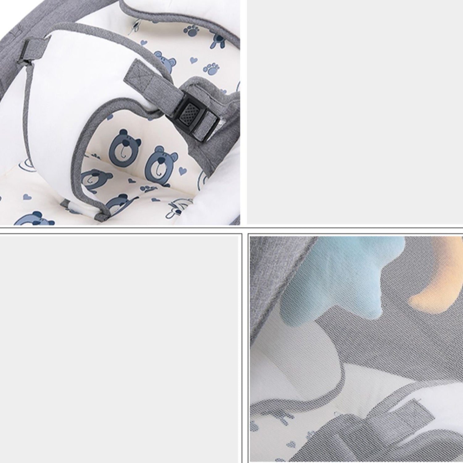 Electric Crib Cradle Rocking Crib Cradle for Baby and Newborn