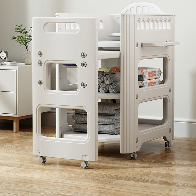 White Baby Changing Table Modern Changing Table with Storage