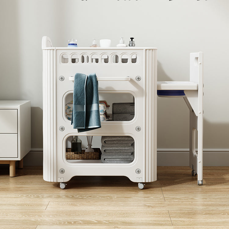 White Baby Changing Table Modern Changing Table with Storage