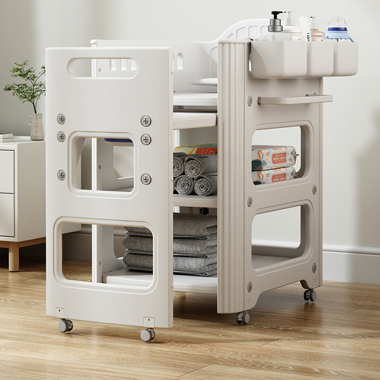 White Baby Changing Table Modern Changing Table with Storage