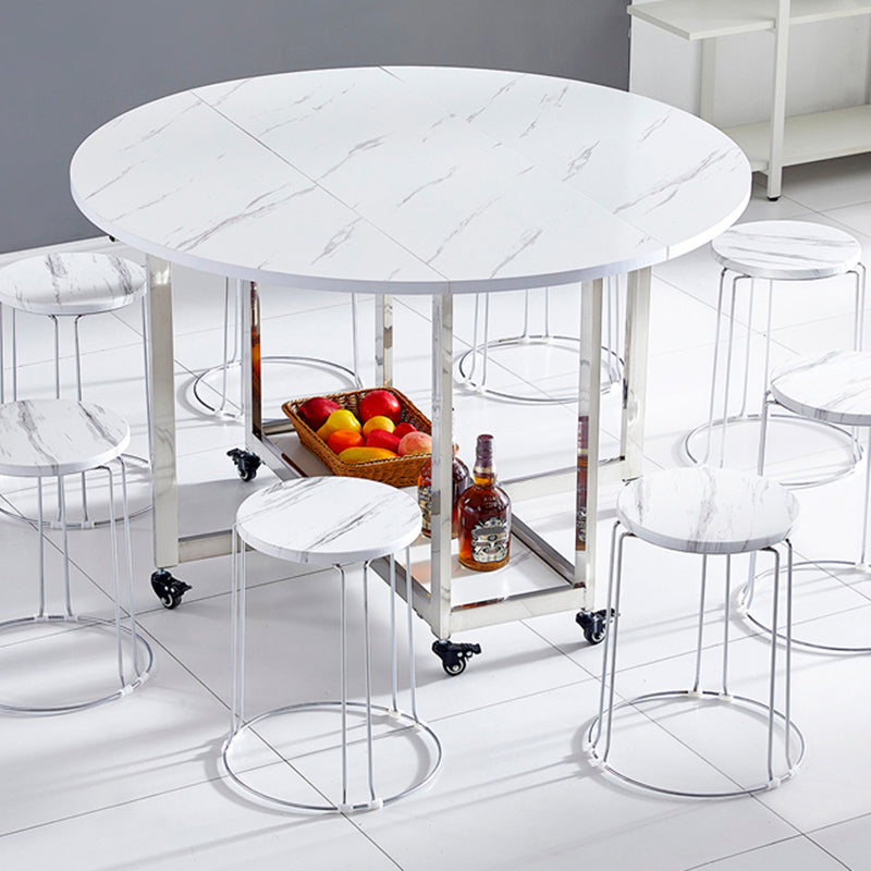 Modern Dining Table Metal Base Table for Kitchen Dining Room
