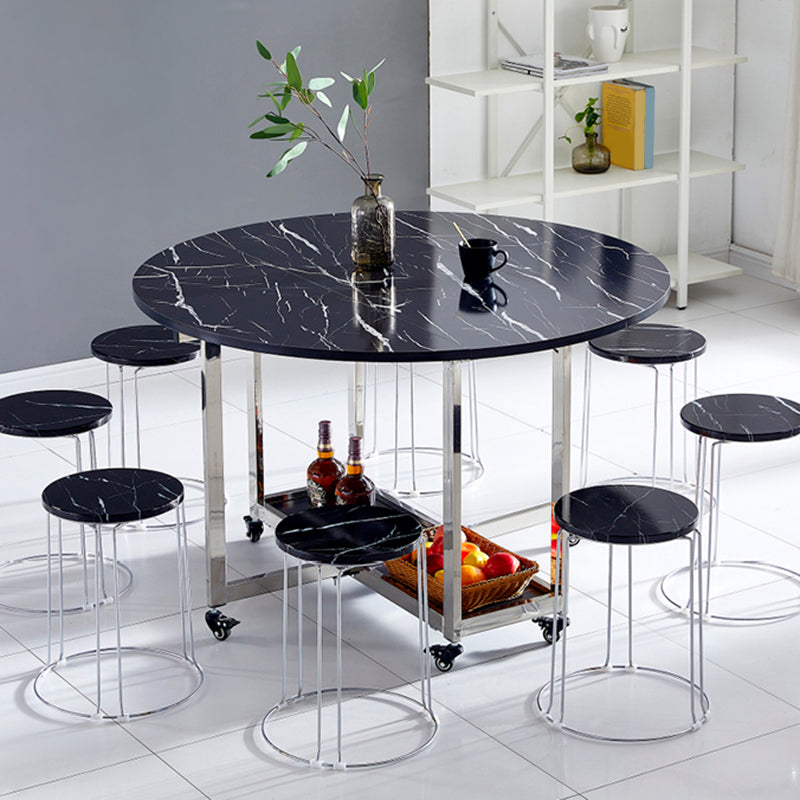 Modern Dining Table Metal Base Table for Kitchen Dining Room