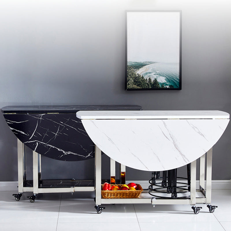 Modern Dining Table Metal Base Table for Kitchen Dining Room