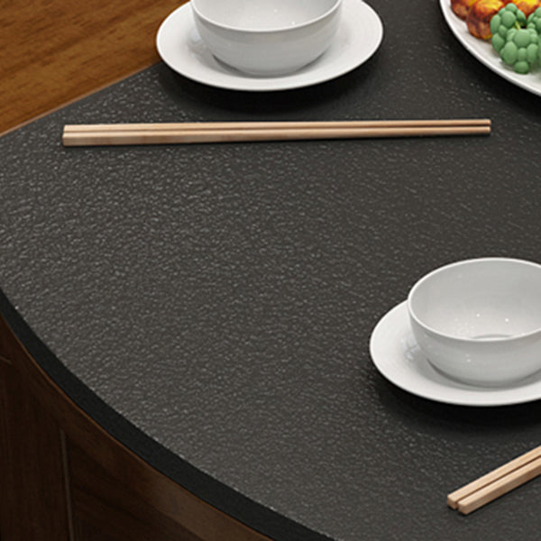 Stone Drop-Leaf Table Contemporary Style Dining Site Table with 4 Legs