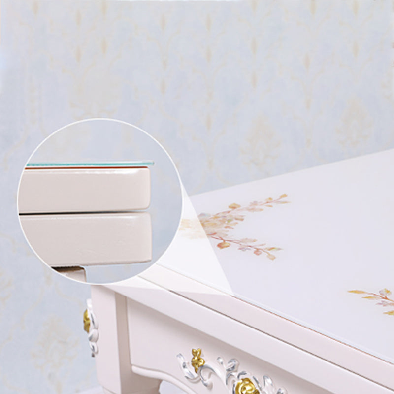 White Extendable Dining Table Solid Wood Dining Table for Dining Room