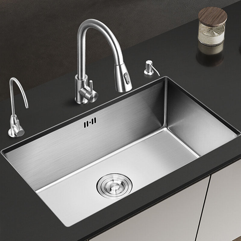 Modern Style Kitchen Sink Stainless Steel Undermount Kitchen Sink with Faucet