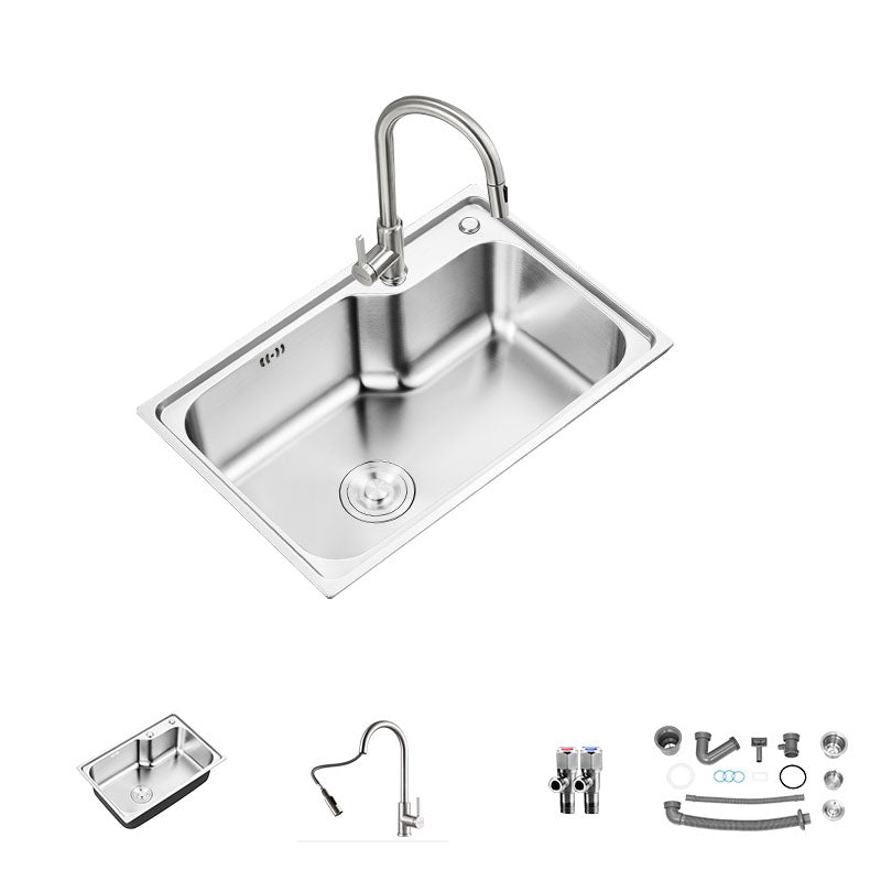 Soundproofing Stainless Steel Kitchen Sink Modern Style Stainless Steel Kitchen Sink