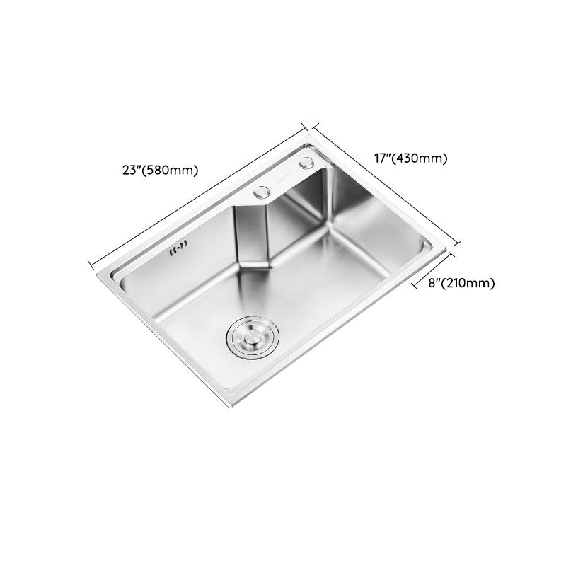 Soundproofing Stainless Steel Kitchen Sink Modern Style Stainless Steel Kitchen Sink