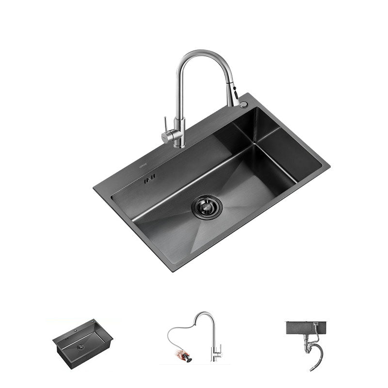 Stainless Steel Kitchen Sink Modern Style Stainless Steel Kitchen Sink with Soundproofing