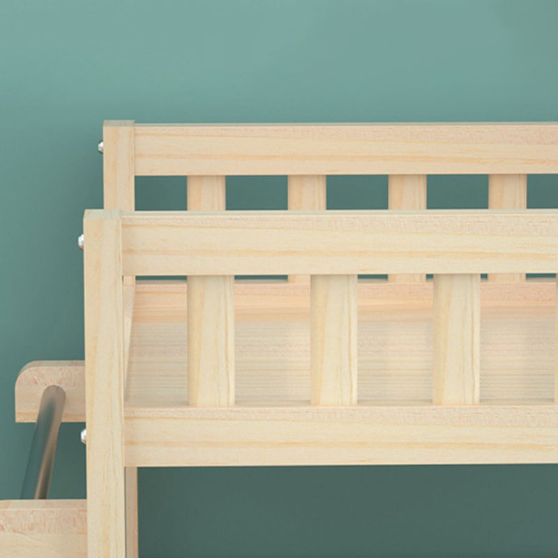 Modern Wooden Baby Changing Table Safety Rails Changing Table with Shelves
