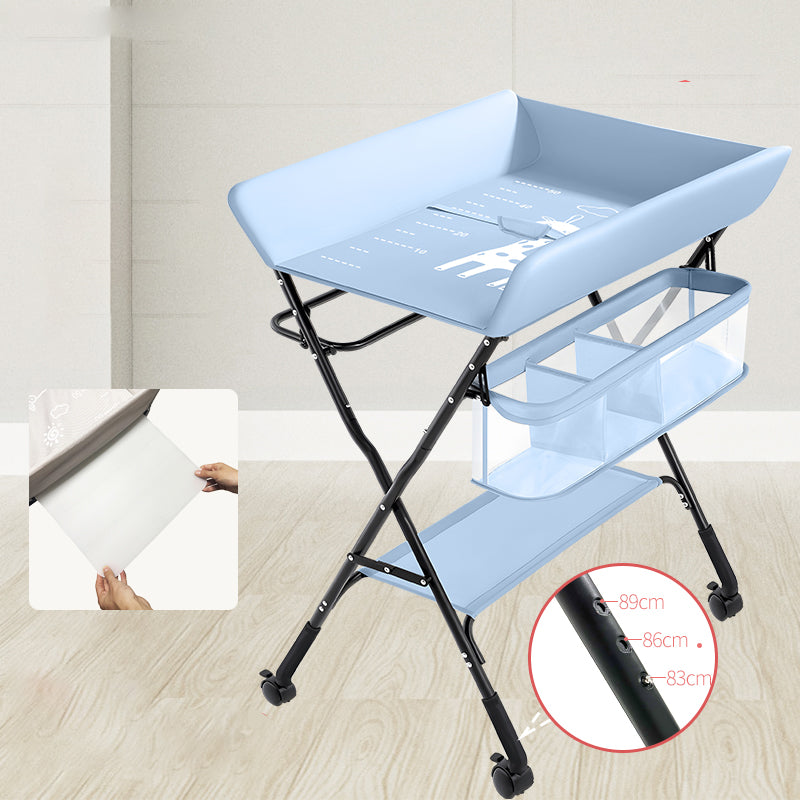 Basket Baby Changing Table Portable Folding Changing Table with Pad