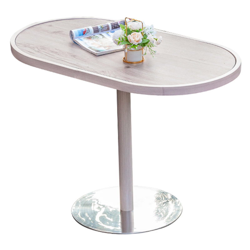 3 Pieces Dining Table Set UV Resistant Modern Oval Bistro Table Set