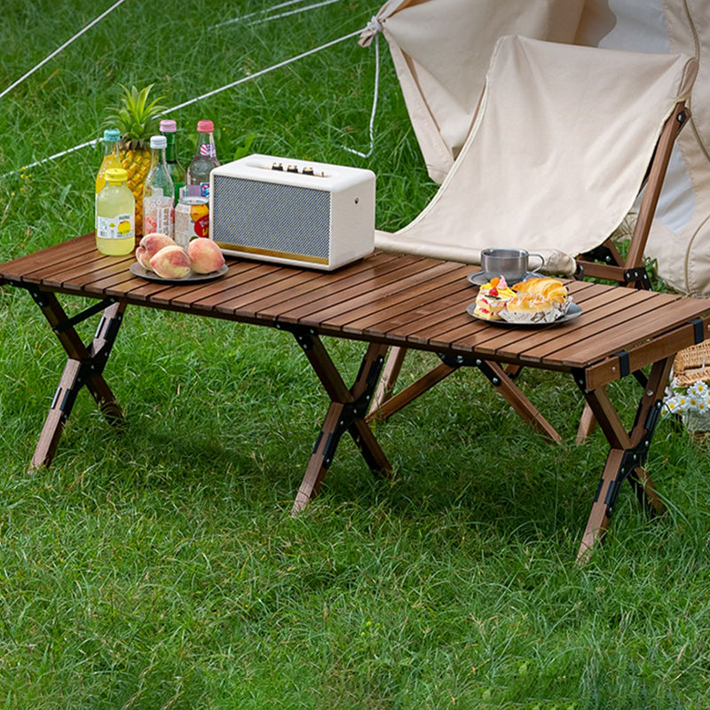 5 Pieces Patio Dining Table Set Modern Rectangular Picnic Table