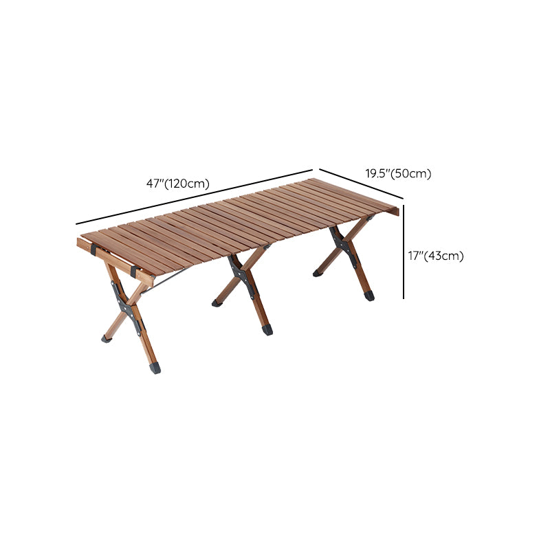 5 Pieces Patio Dining Table Set Modern Rectangular Picnic Table