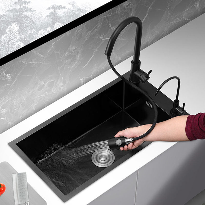 Modern Style Drop-In Kitchen Sink Soundproof Design Stainless Steel Kitchen Sink