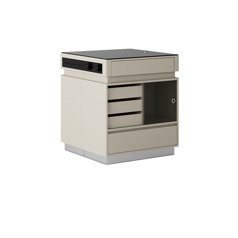 Modern Stationary Kitchen Island Granite Top Kitchen Island Table with Drawer