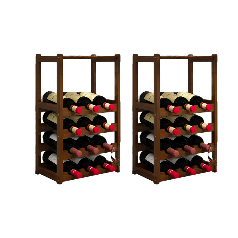 Modern Tabletop Wine Bottle Rack Solid Wood Wine Bottle Rack for Home
