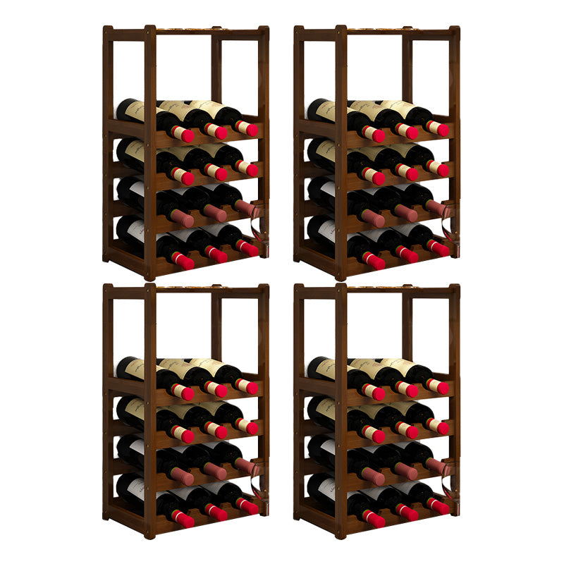 Modern Tabletop Wine Bottle Rack Solid Wood Wine Bottle Rack for Home