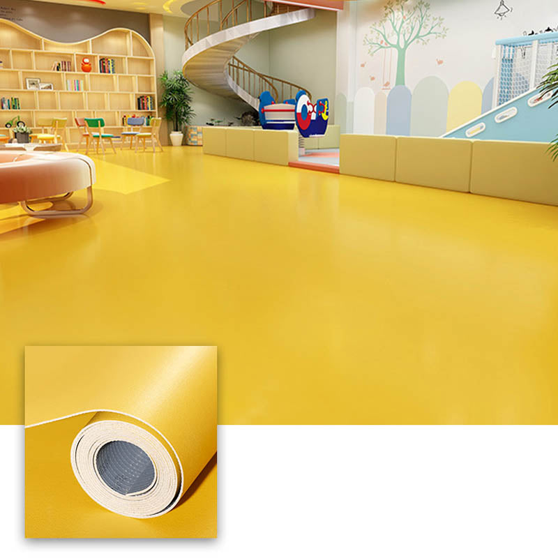 Pure Color PVC Flooring Self-Stick Waterproof Fire Resistant PVC Flooring