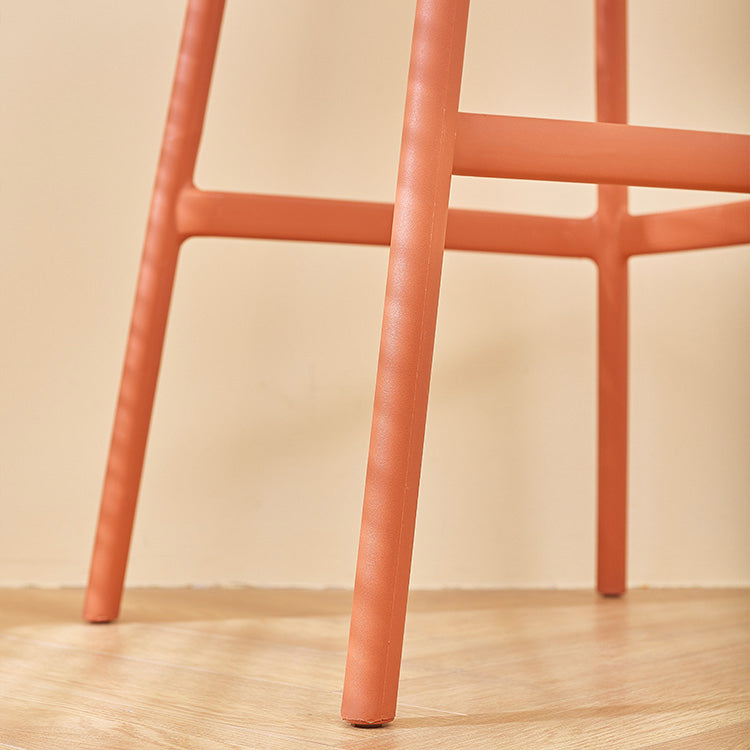 Modern Plastic Counter Stool Armless Bar Stool for Living Room