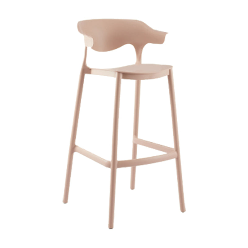 Modern Plastic Counter Stool Armless Bar Stool for Living Room