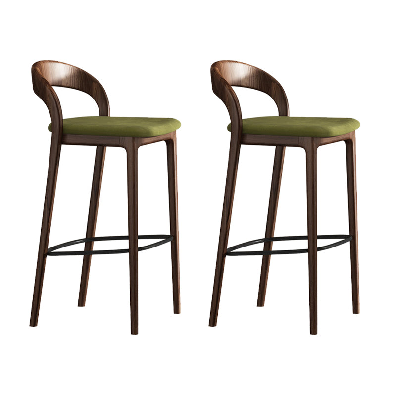 Solid Wood Counter Stool Modern Style Armless Stool for Living Room