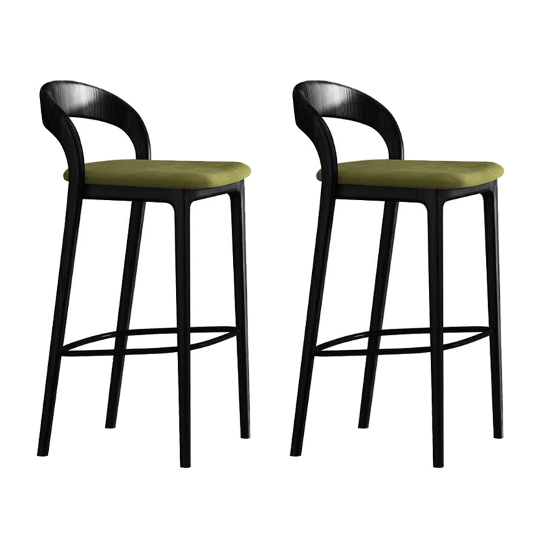 Solid Wood Counter Stool Modern Style Armless Stool for Living Room