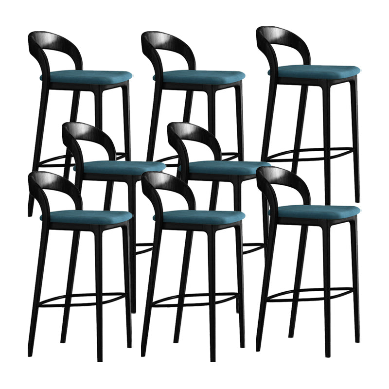 Solid Wood Counter Stool Modern Style Armless Stool for Living Room