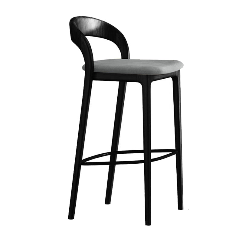 Solid Wood Counter Stool Modern Style Armless Stool for Living Room
