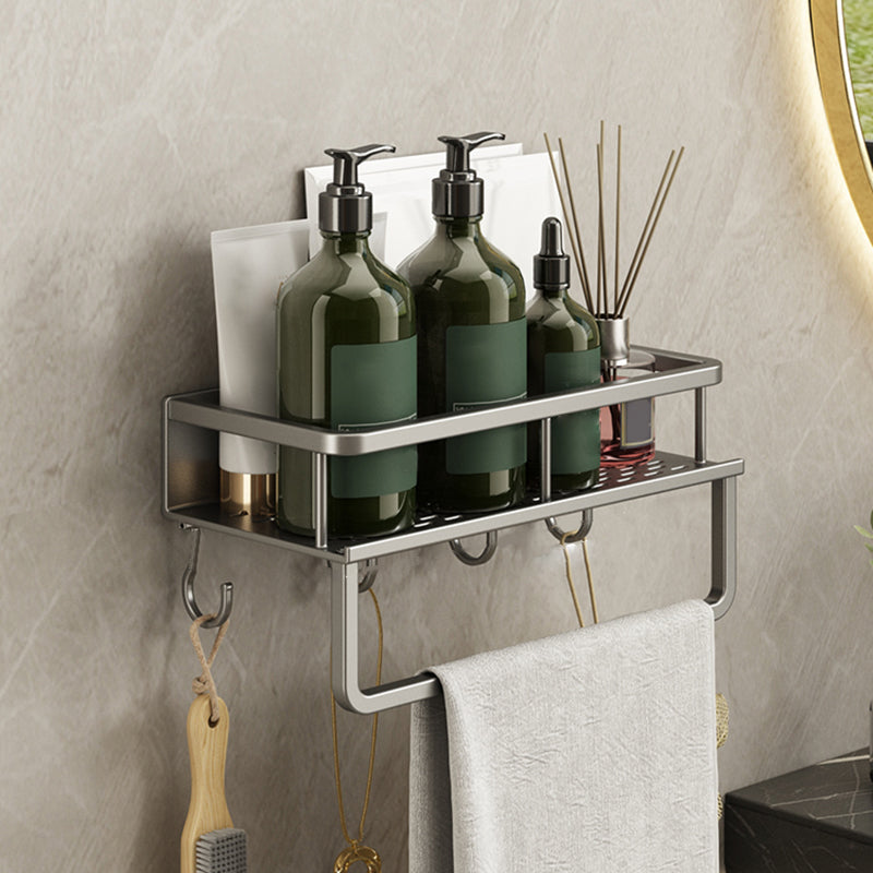 Minimalism Matte Metal Bathroom Accessory Set Modern Bath Shelf