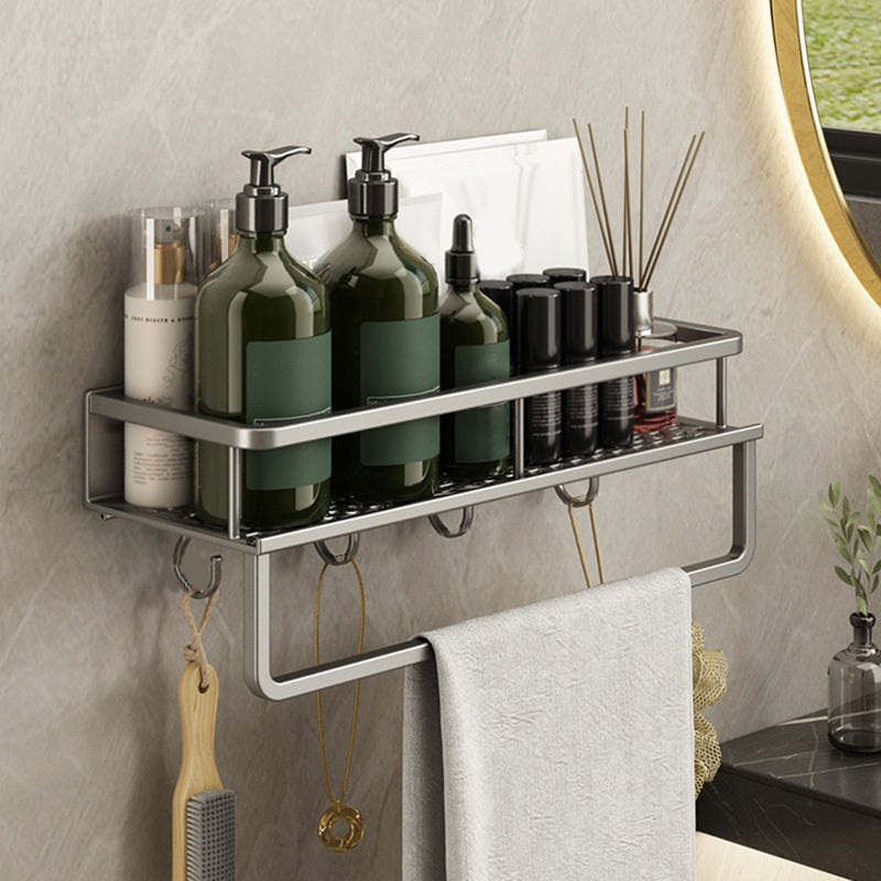 Minimalism Matte Metal Bathroom Accessory Set Modern Bath Shelf