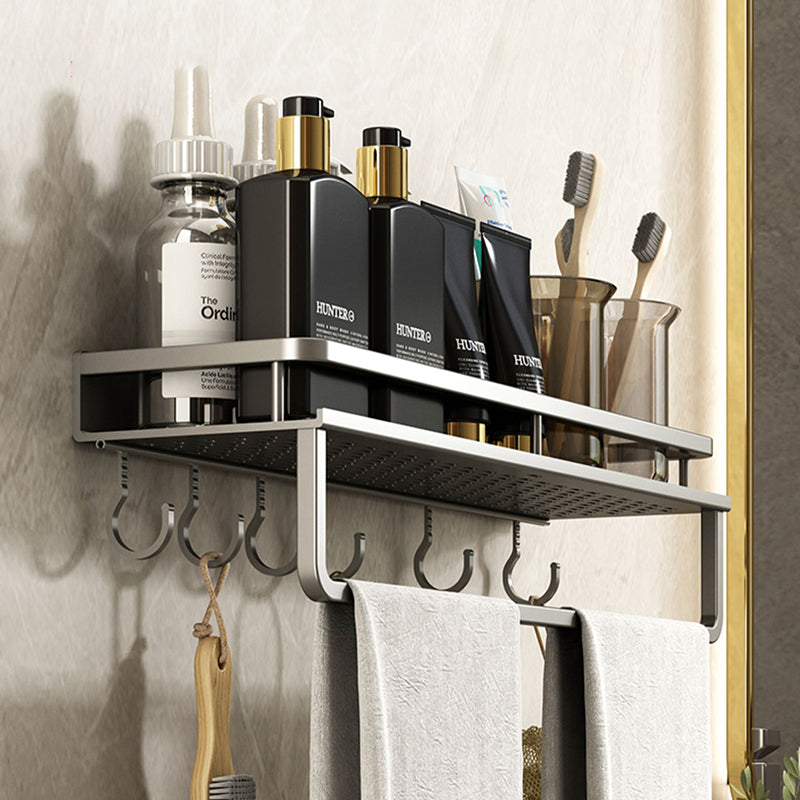 Minimalism Matte Metal Bathroom Accessory Set Modern Bath Shelf