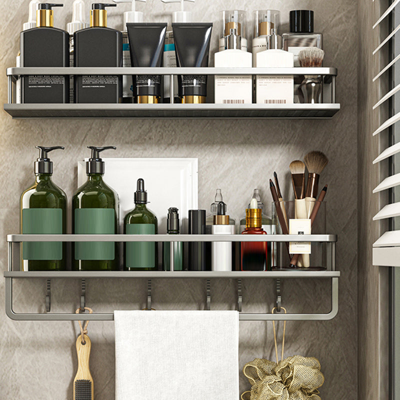 Minimalism Matte Metal Bathroom Accessory Set Modern Bath Shelf