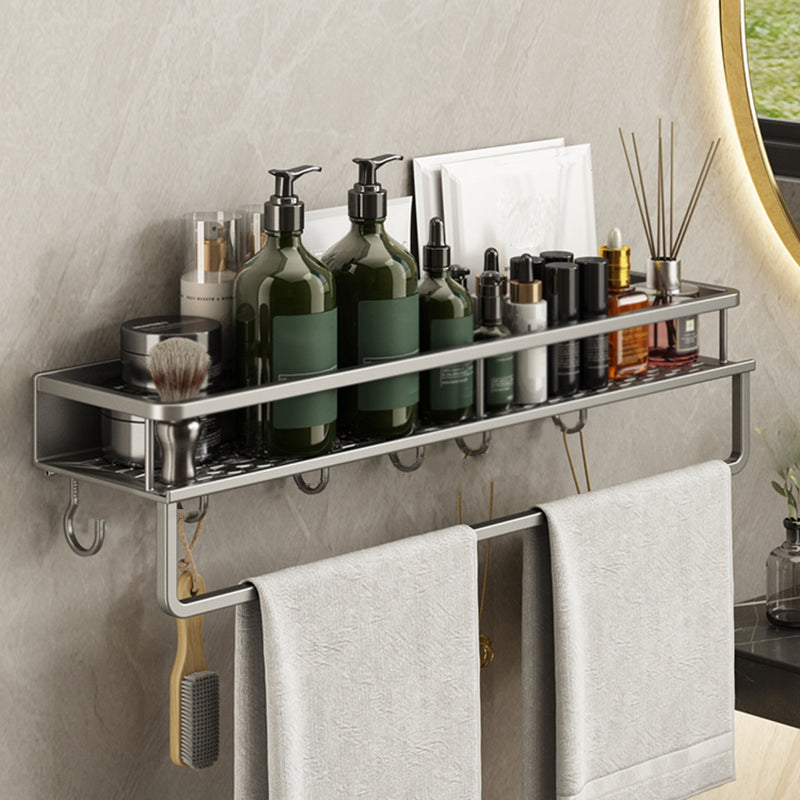 Minimalism Matte Metal Bathroom Accessory Set Modern Bath Shelf