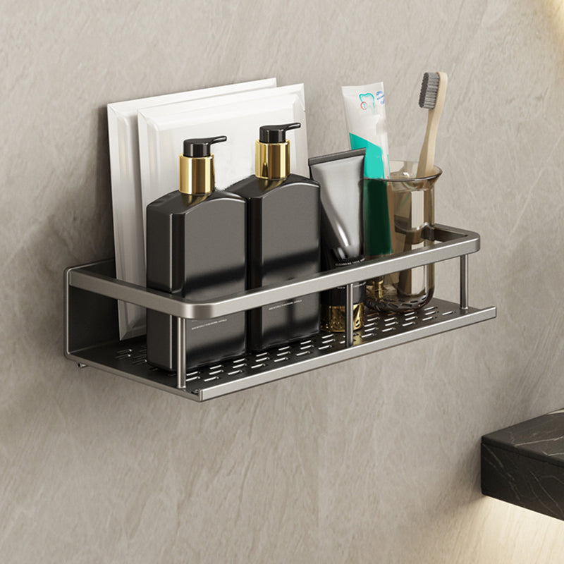 Minimalism Matte Metal Bathroom Accessory Set Modern Bath Shelf